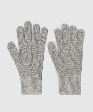 Guanti grigi in cashmere