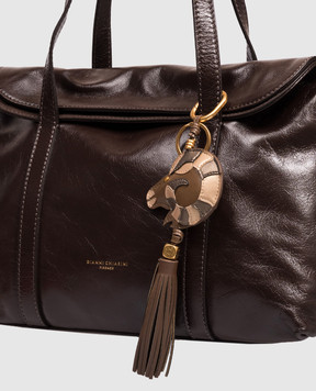 Gianni Chiarini Brown keychain with tassel PCARIETE06