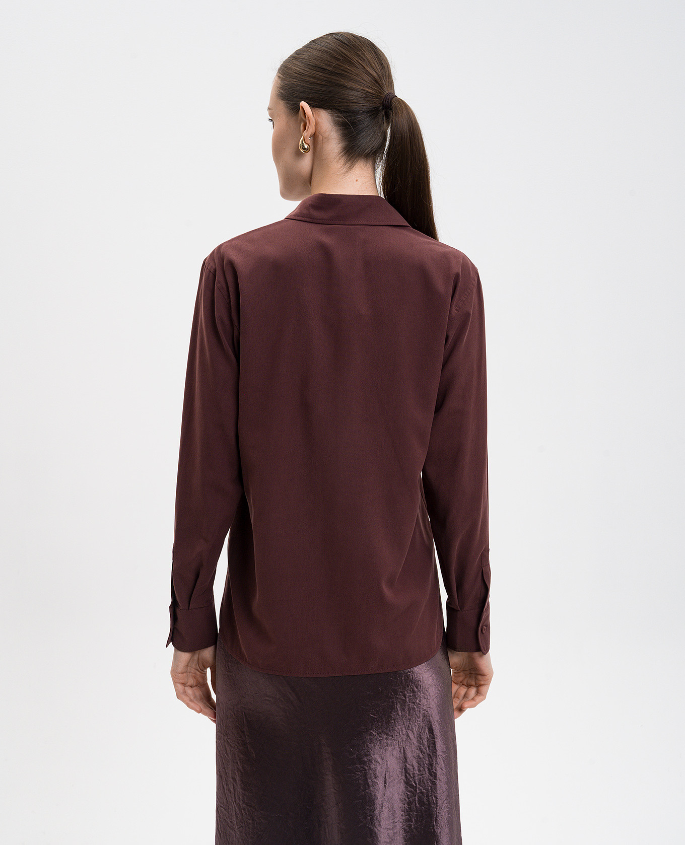 

Mirko burgundy silk blouse Max Mara