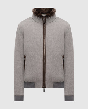 MooRER BELLATI gray down jacket made of wool and cashmere BELLATILS9