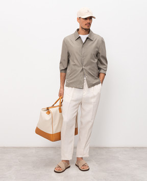 Brunello Cucinelli Khaki silk jacket MZ4216541