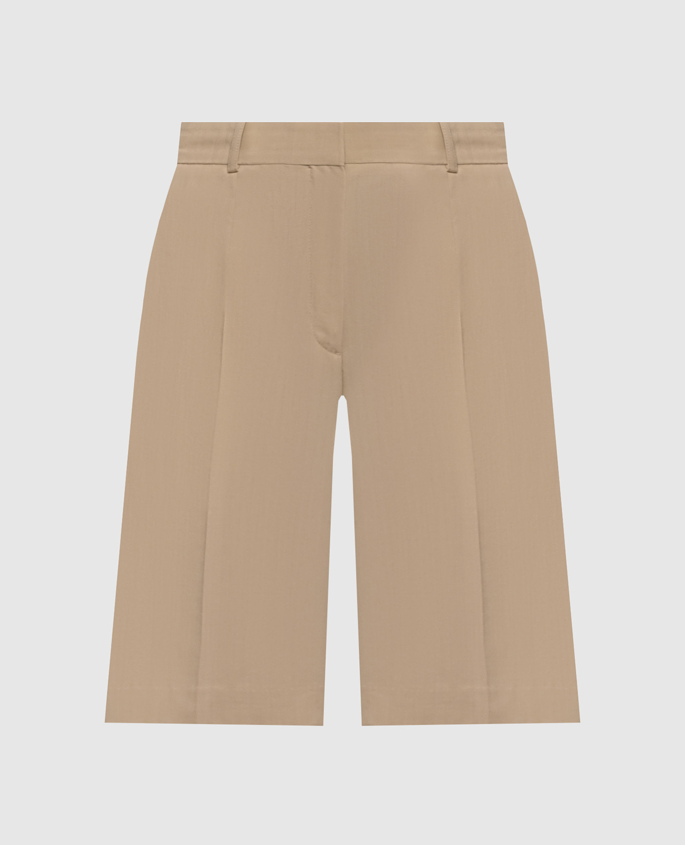 Beige shorts with wool Toteme