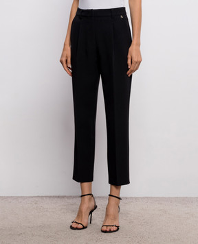 Twinset Black pants with monogram 262AP2345