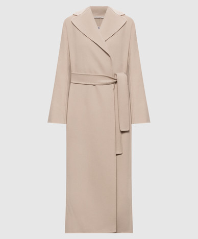 Beige POLDO wool coat with a smell