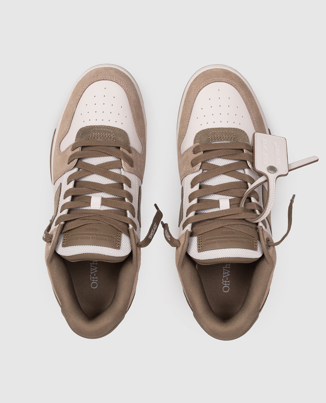 

Out Of Office grey leather sneakers Off-White