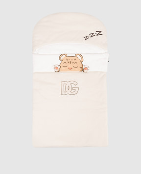 Dolce&Gabbana Children's beige envelope with print LNJAI2G7PNL