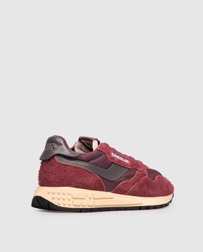 AUTRY Burgundy REELWIND combination sneakers WWLWUT29