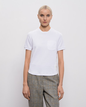 Thom Browne White MILANO football shirt FJS223AJ0055