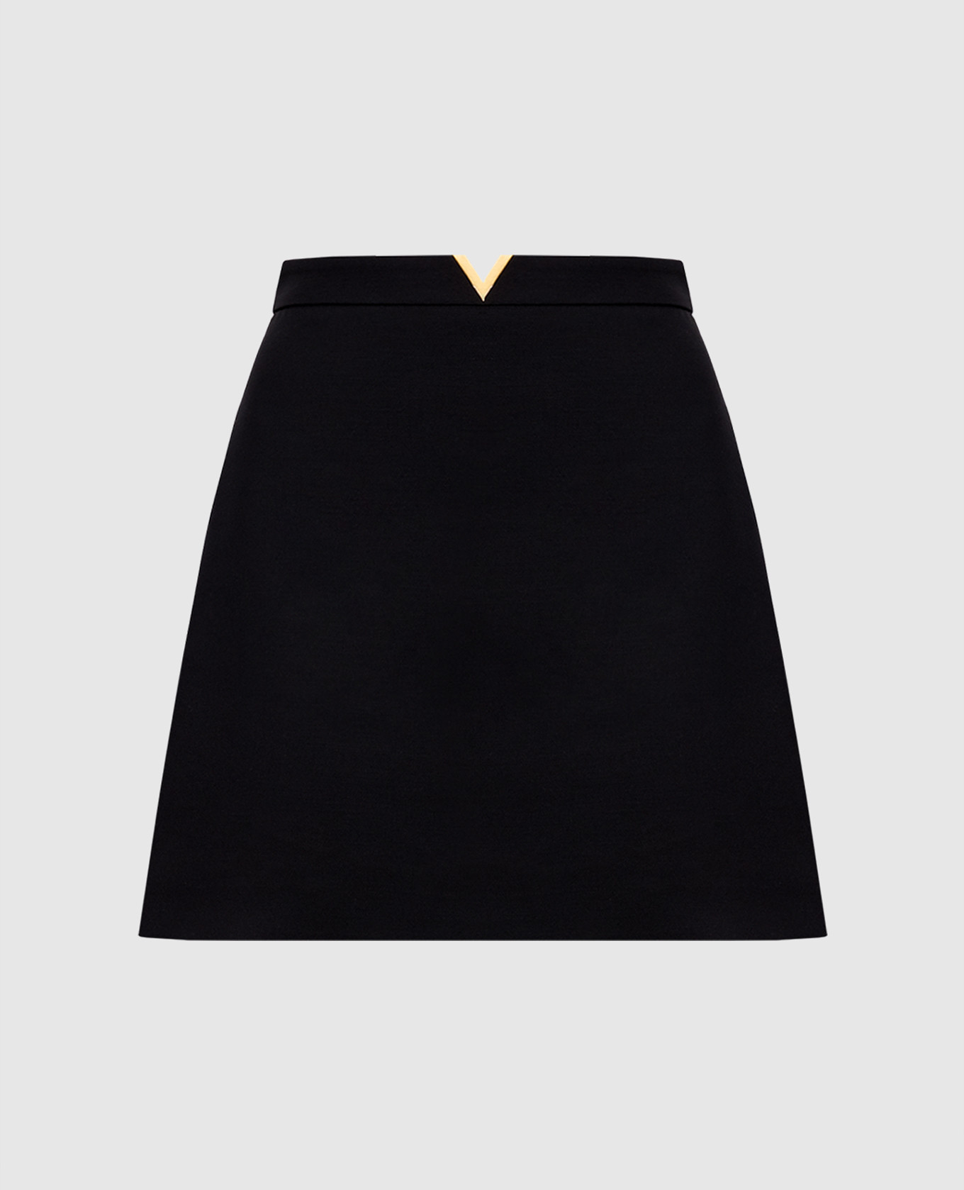 

Black wool and silk skirt Valentino