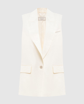 Peserico Ivory linen vest S0304002606