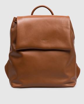Marsell Brown leather backpack Patta MB0430P010