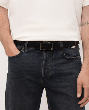 Iceberg Leather reversible belt with logo embossing 66026923