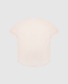 Brunello Cucinelli Children's beige T-shirt with print B0T81T485B