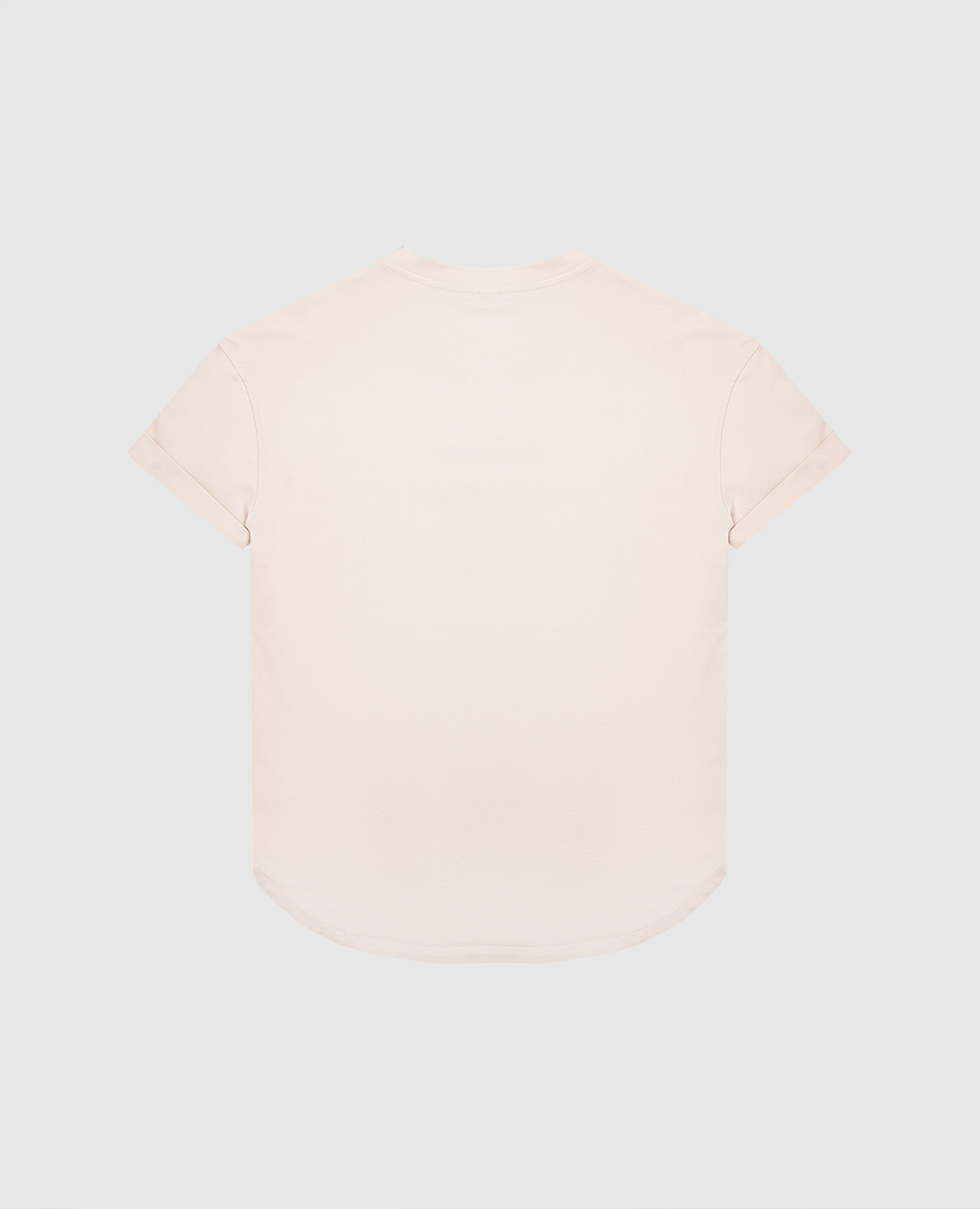 Children's beige T-shirt with print Brunello Cucinelli 2