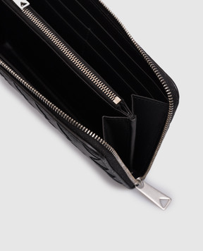 Bottega Veneta Black Intrecciato leather wallet 814838V63U1