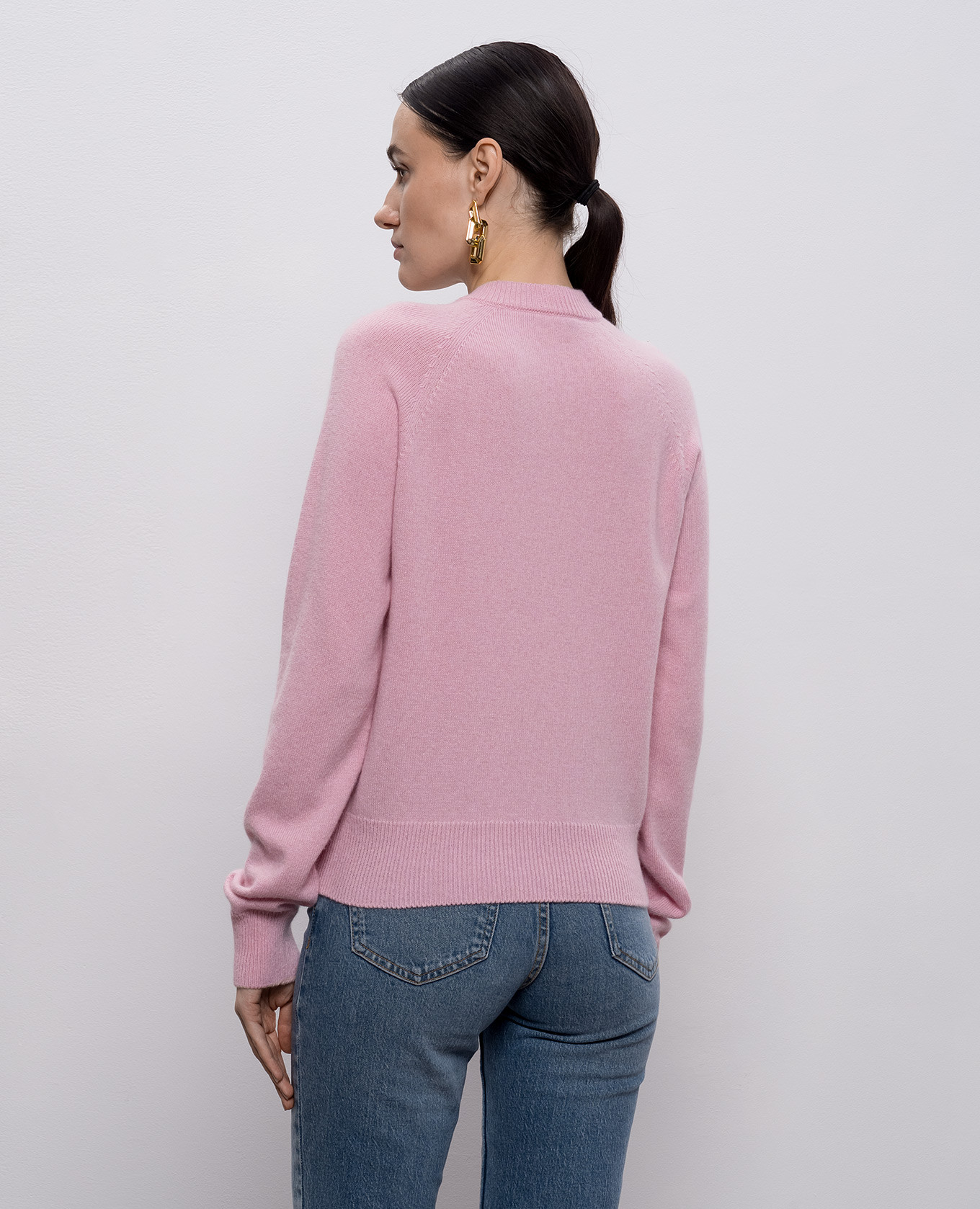 Pink wool and cashmere jumper Balmain 4