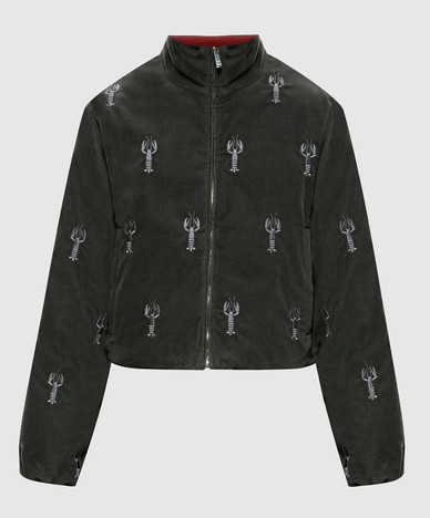 LOBSTER velvet reversible down jacket