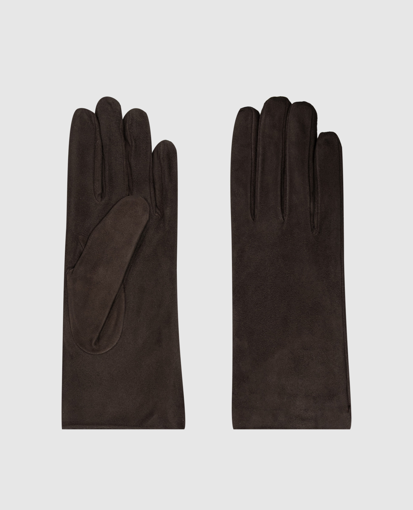 Suede gloves with rabbit fur