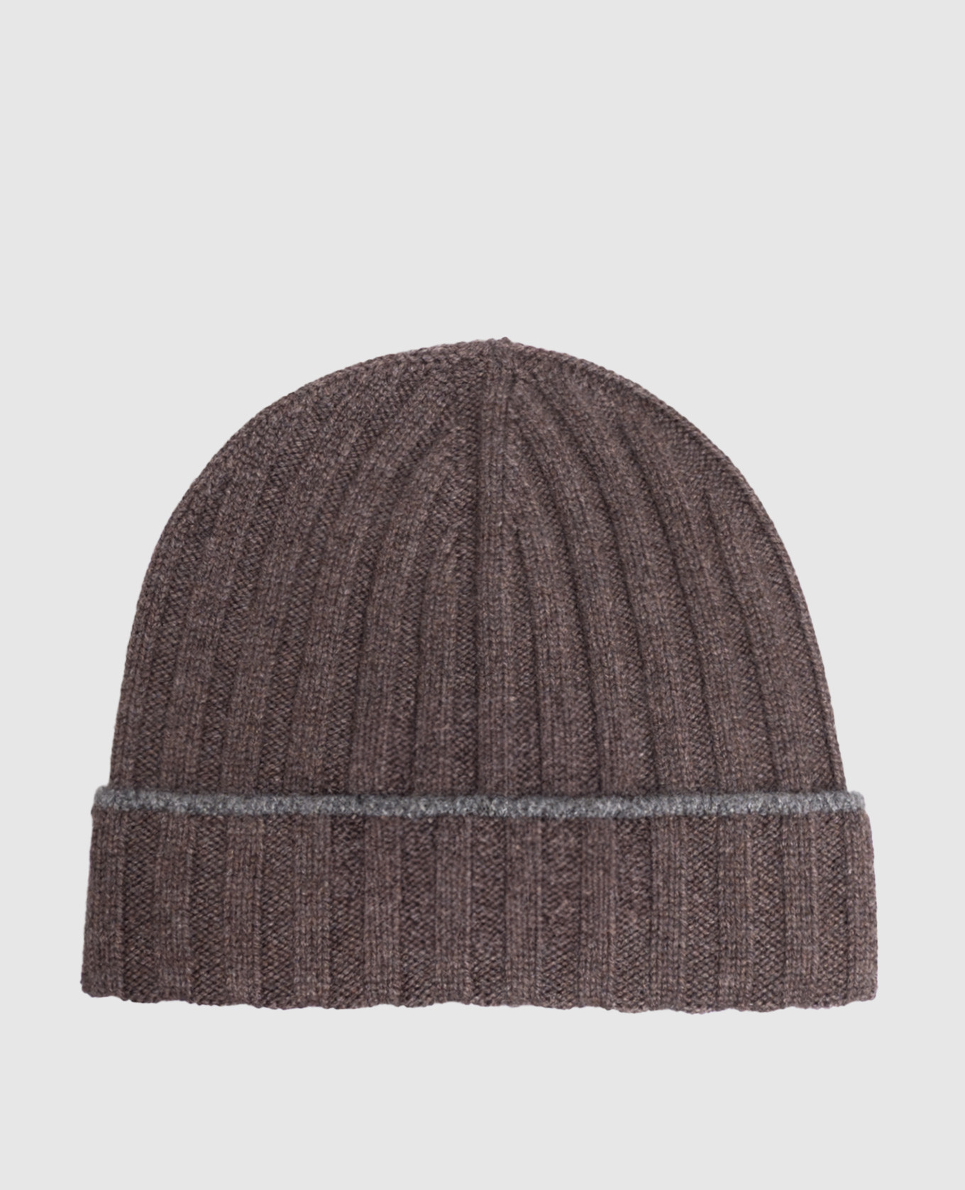 Brown cashmere hat