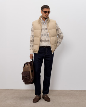 Brunello Cucinelli Beige down vest MV4081611