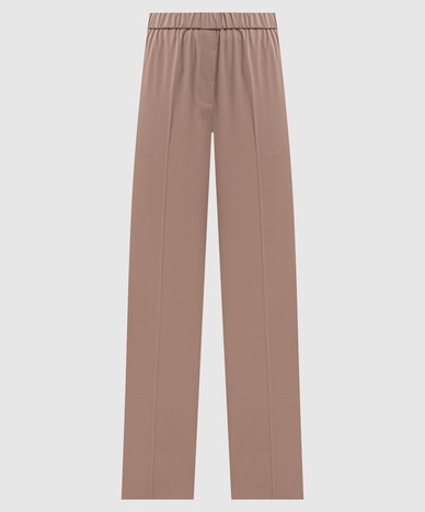 Bruine wollen broek
