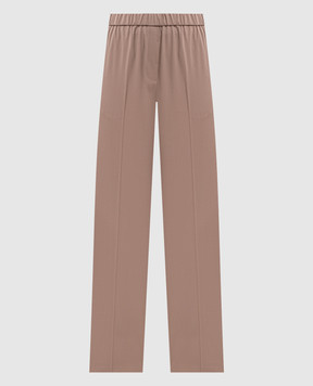 Peserico Brown wool pants P0493403464