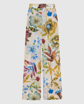 Momoni BACCARAT ivory silk trousers MOPA03901MO