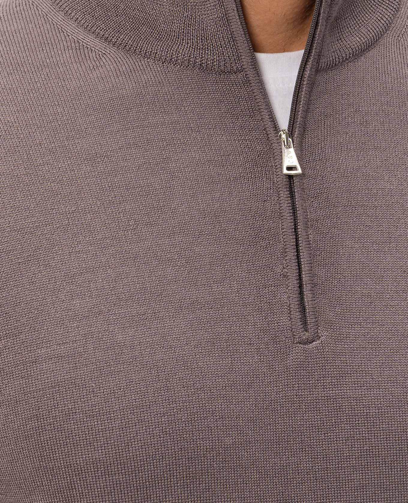 Brown wool, silk and cashmere jumper Cashmere&Whiskey 5