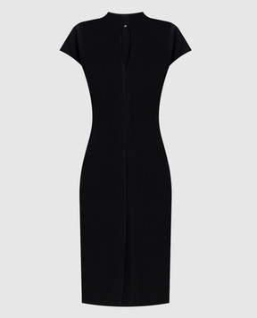 Jil Sander Black wool dress with a scoop neck J02CT0640J40356