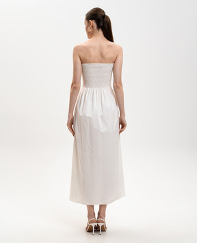 Faithfull Jamie white midi dress FFC19WHT