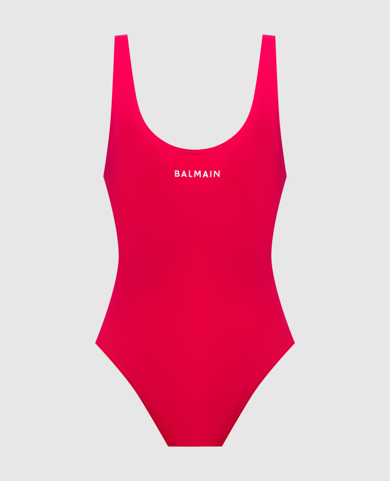 Pink swimsuit with logo print