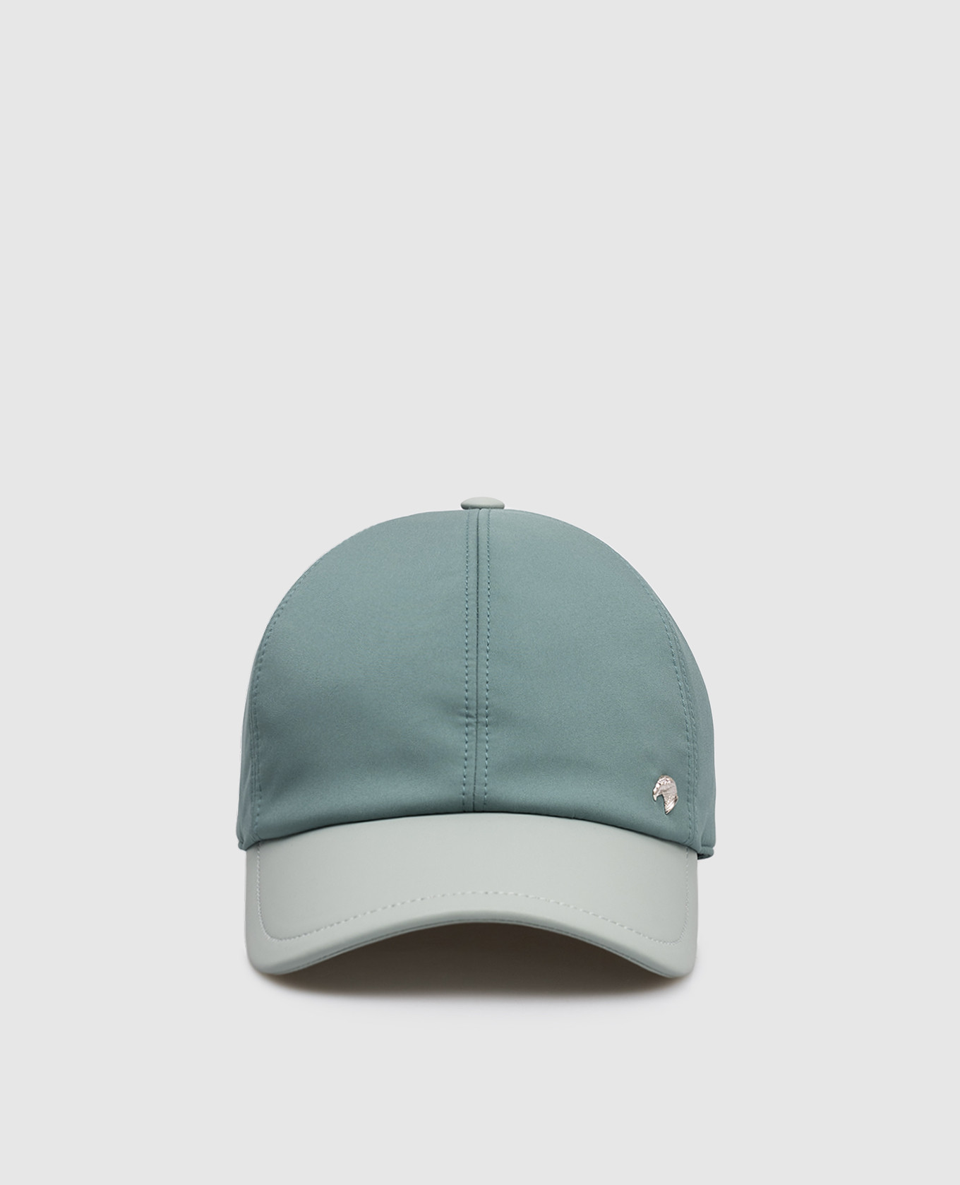Children's green combination cap with emblem