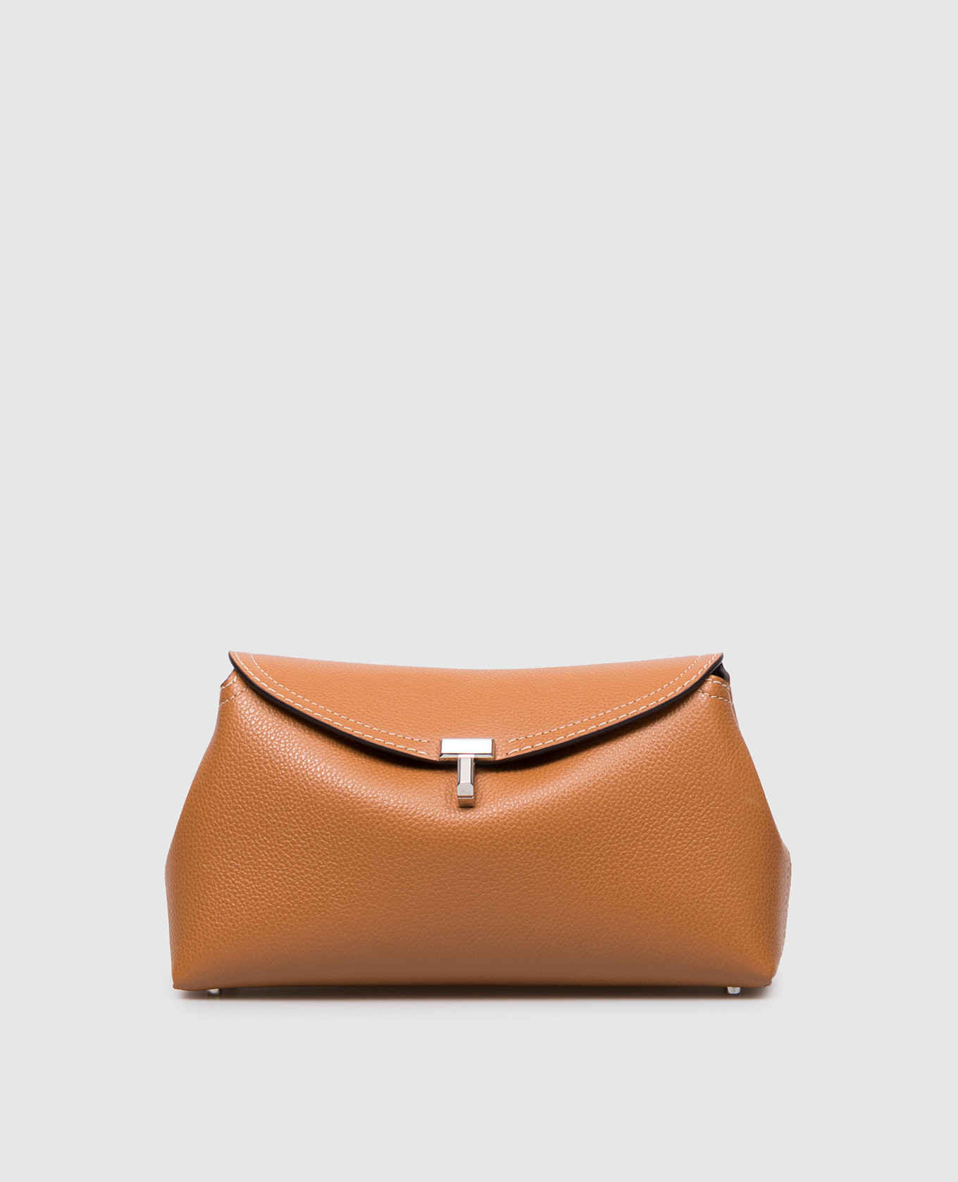 Brown leather messenger bag