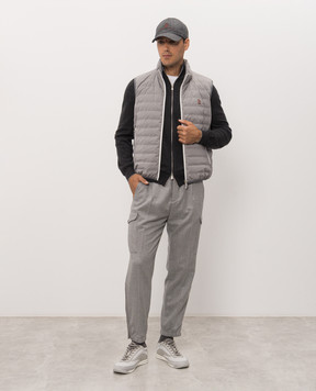 Brunello Cucinelli Gray cashmere cardigan M2200106