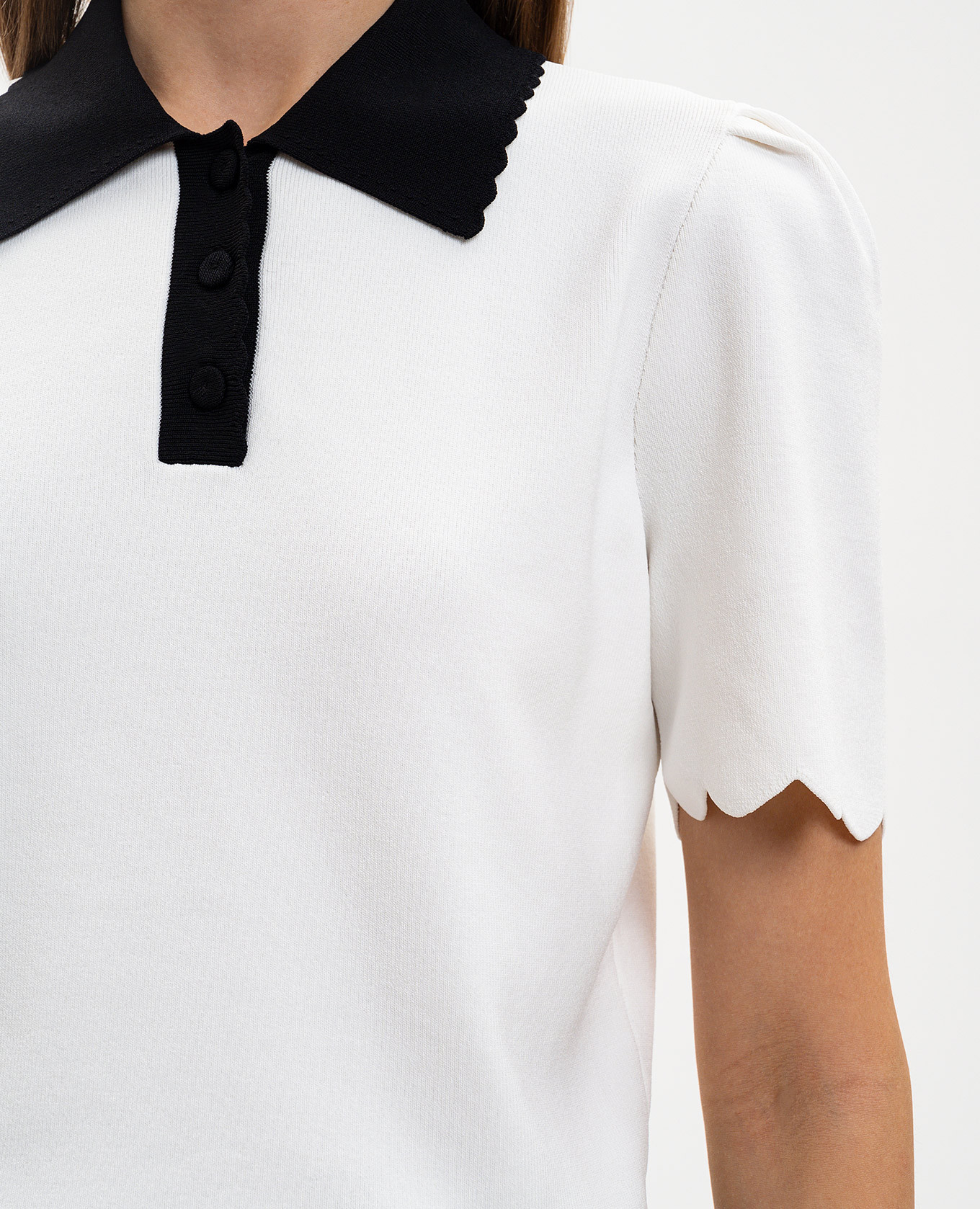 

White polo shirt with logo Twinset