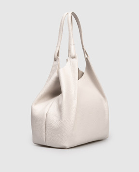 Gianni Chiarini Dua white leather tote bag with logo BS9720RNGDBLTU