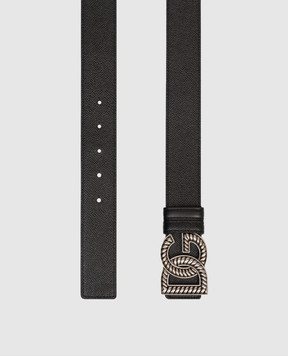 Dolce&Gabbana Black DG leather belt BC4942AG651