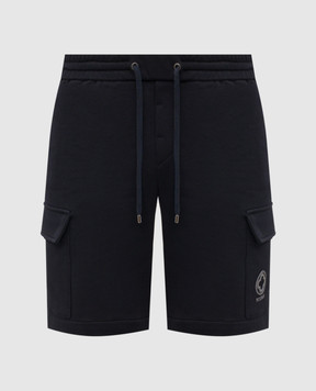 Peserico Blue cargo shorts with emblem R54233J0Q703825