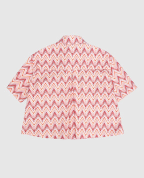 Missoni Children's pink shirt with branded print MY5A71P0597