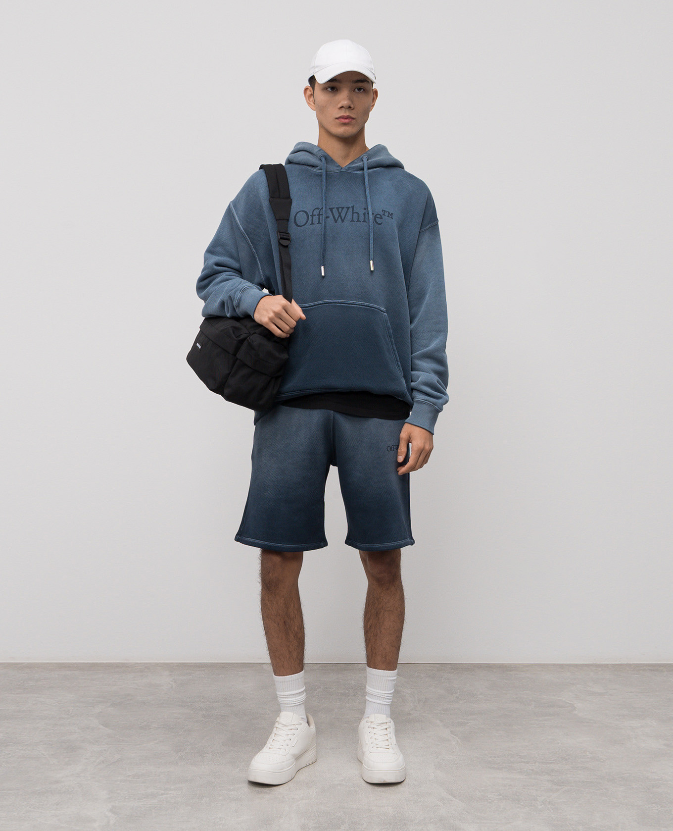 

Blue hoodie with logo Off-White