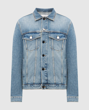 Iceberg Blue denim shirt with logo patch O0500273