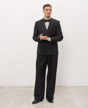 Dolce&Gabbana Black wool pants GP16HTFU21E