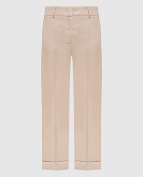 Peserico Beige linen pants A0407602606