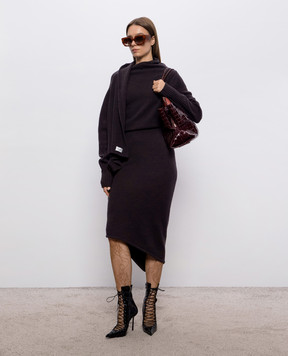 The Attico Wool and cashmere midi dress 261WCW00324KWS012AA