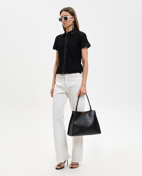 Fendi Black short-sleeved shirt FZE572AW4N