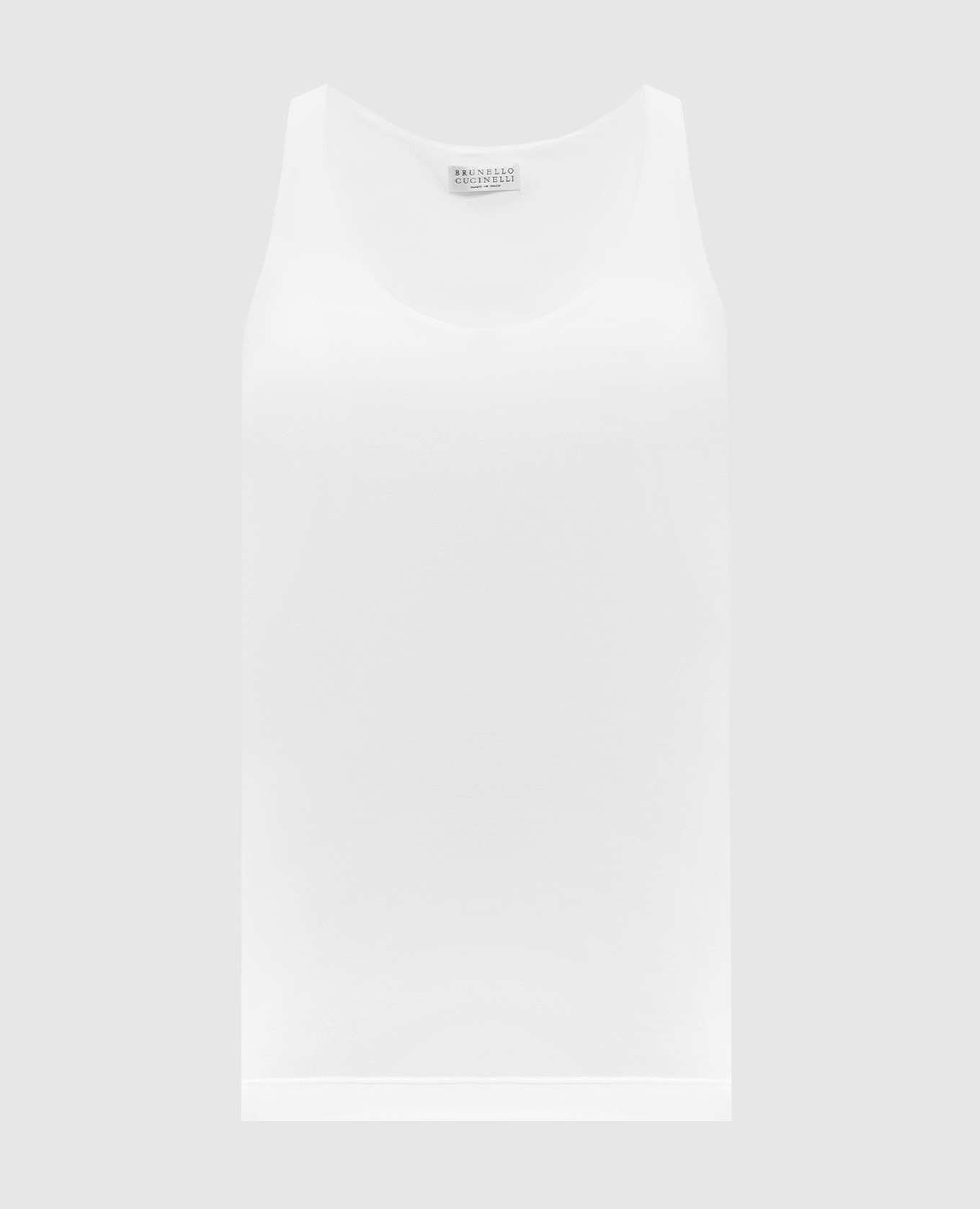 White top with monil chain