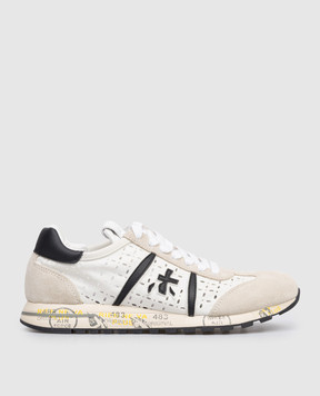 Premiata Beige combination sneakers LUCYD LUCYD7413