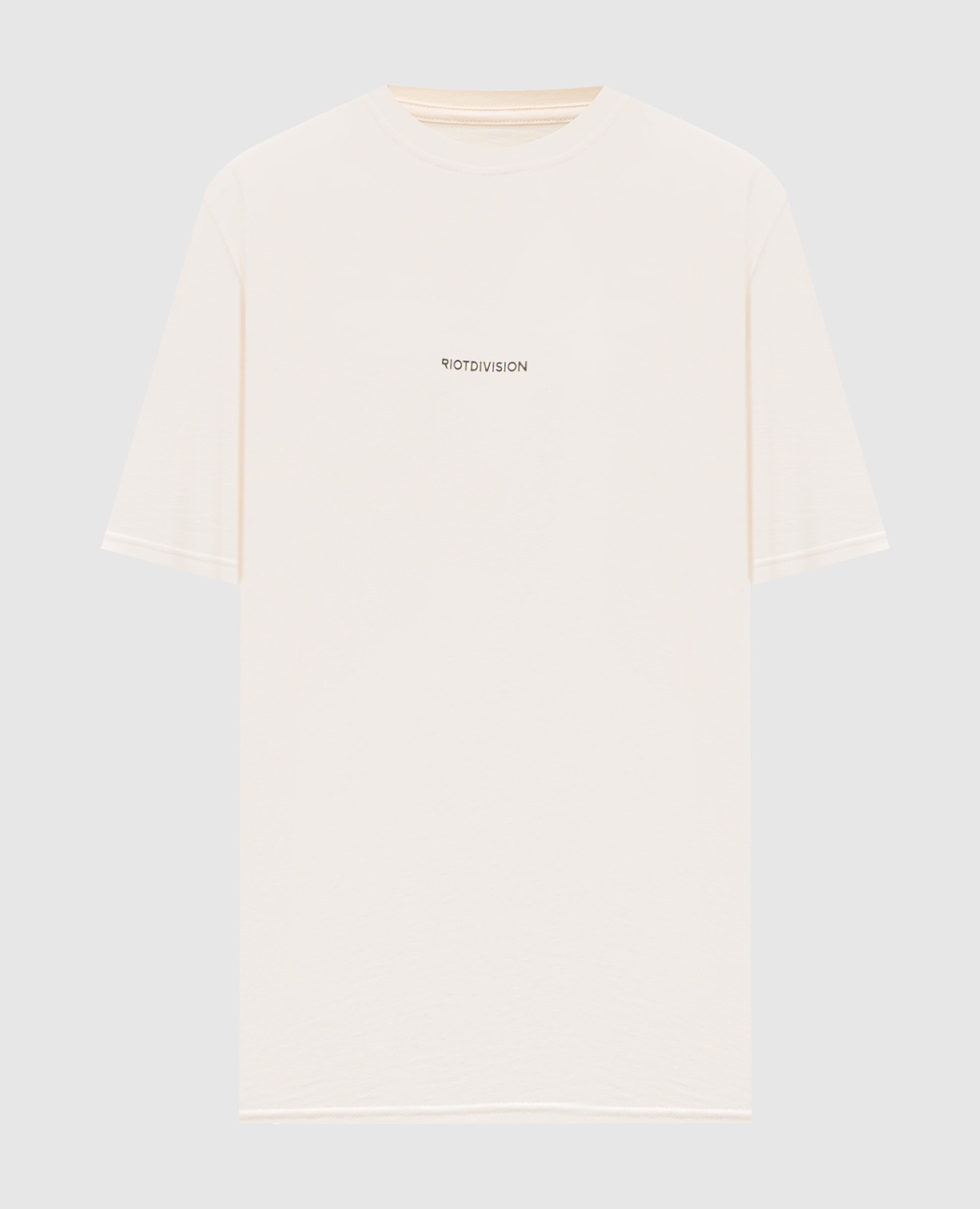 Beige T-shirt with logo