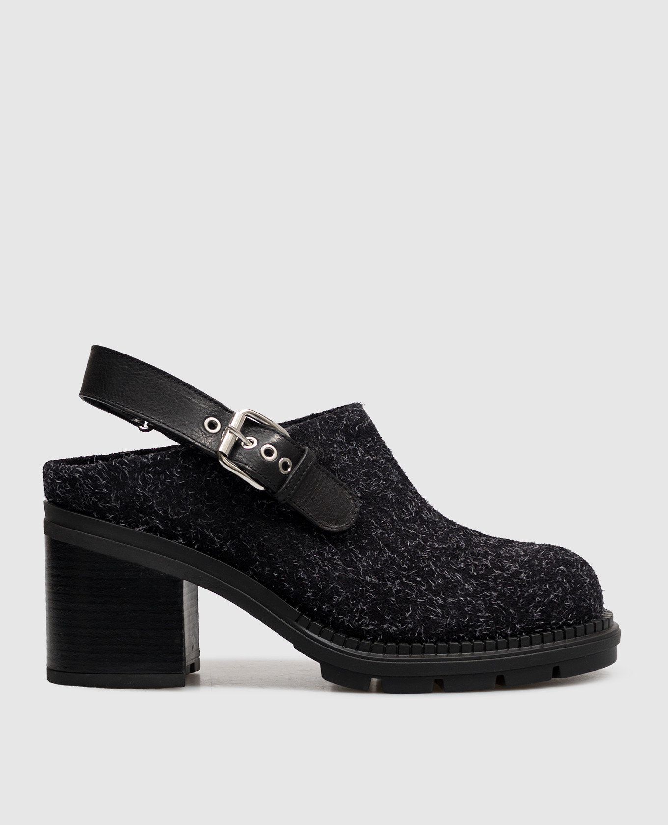 Black suede clogs FRANKY AGL