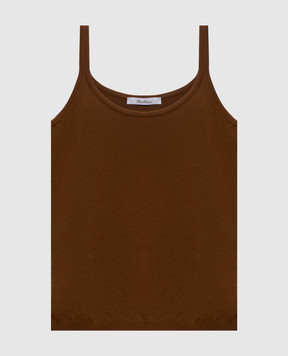 Max Mara Brown SALVO top with wool MXMSALVO